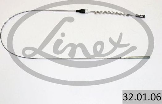 Трос ручника (тросик ручного тормоза) Linex. Артикул 32.01.06