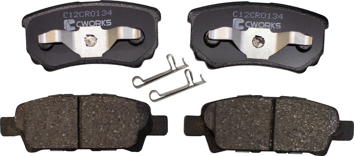 Колодки тормозные задние (Low Metallic) (Cworks). Артикул C12CR0134