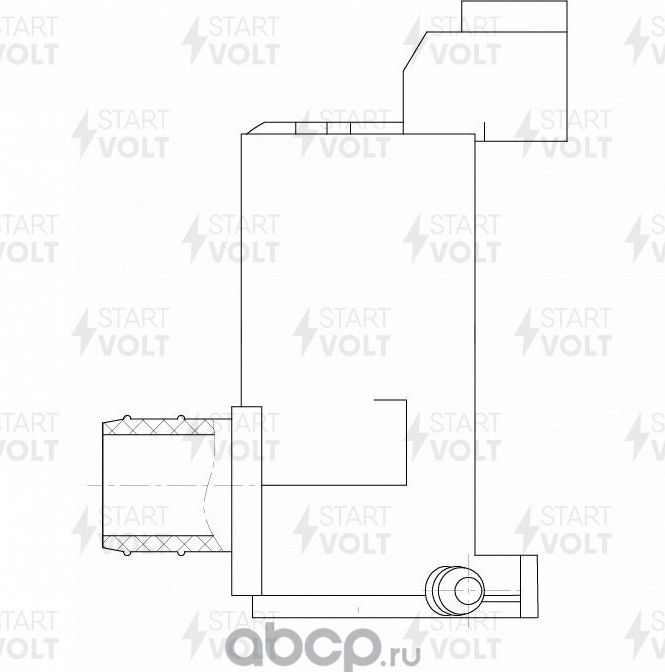 Насос омывателя лобового стекла StartVOLT. Артикул SWP 1403