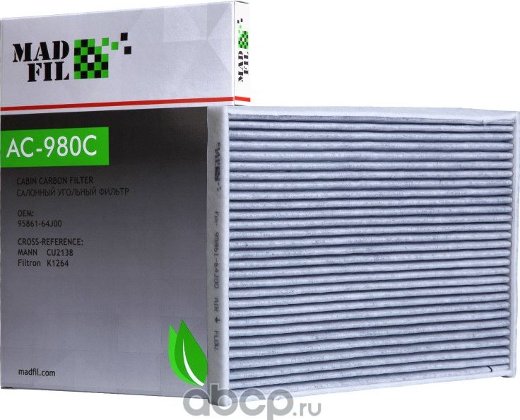 САЛОННЫЙ ФИЛЬТР УГОЛЬНЫЙ 9586164J00 (Madfil). Артикул AC980C
