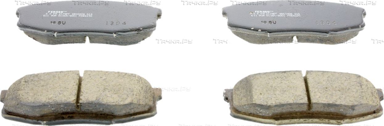 Тормозные колодки Ferodo Premier задние для Toyota Tundra II 2006-2026. Артикул FDB4230