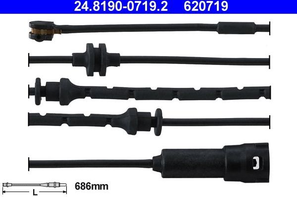 Датчик износа тормозных колодок  ATE. Артикул 24.8190-0719.2