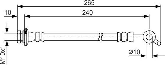 Тормозной шланг Bosch. Артикул 1 987 481 571