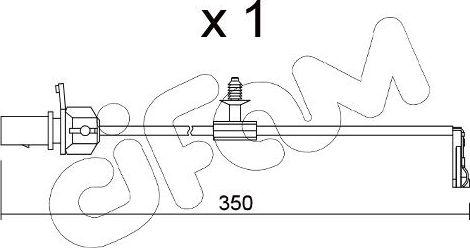 Датчик износа тормозных колодок  Metelli. Артикул SU.380