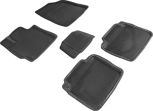 Коврики Seintex 3D EVA ромб для салона Toyota Camry 40 (V40, XV40) 2006-2011 ЧЕРНЫЕ. Артикул 95204