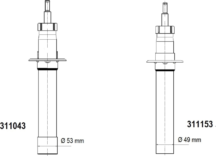 Амортизатор AL-KO TOP ROAD GAS. Артикул 311043
