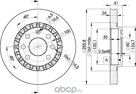 Диск тормозной (Icer). Артикул 78BD9042
