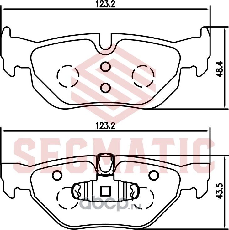 Колодка торм диск зад (Segmatic). Артикул SGBP2759