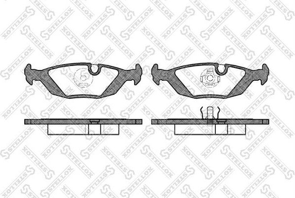Тормозные колодки Stellox. Артикул 166 010B-SX