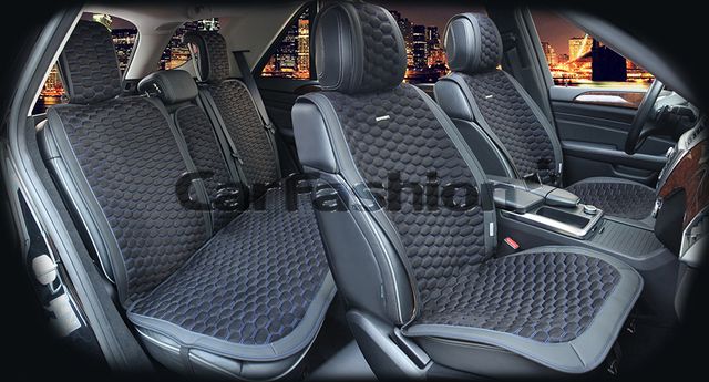 Накидки универсальные CarFashion Capri Plus для авто, цвет Черный/Черный/Синий. Артикул 22242