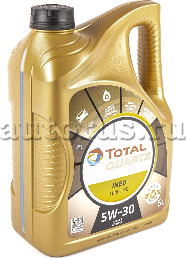 Масло TOTAL Quartz INEO LONG LIFE 5W-30 5л.. Артикул 213819