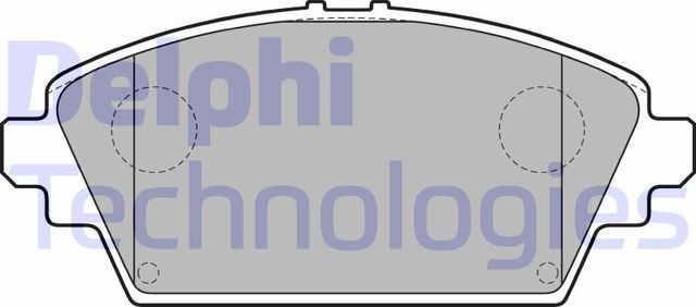 Тормозные колодки Delphi (Low-Metallic). Артикул LP1732