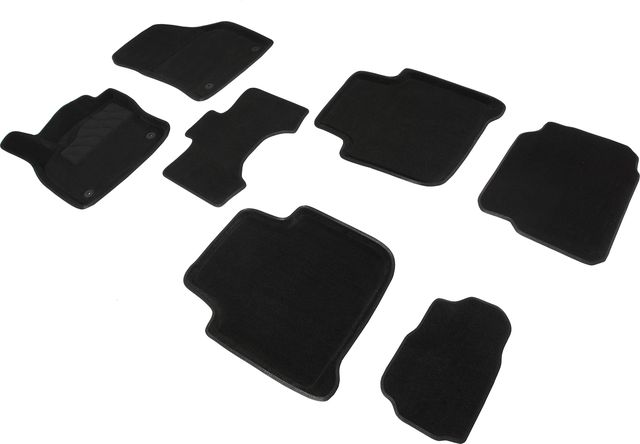 Коврики текстильные 3D Seintex для салона Skoda Kodiaq 7 мест 2016-2026. Артикул 89818