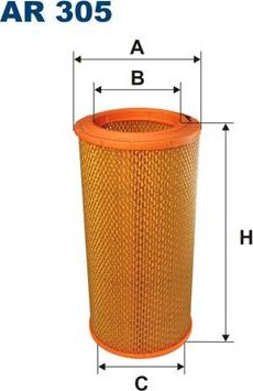 Воздушный фильтр Filtron для Renault Espace II 1991-1996. Артикул AR 305