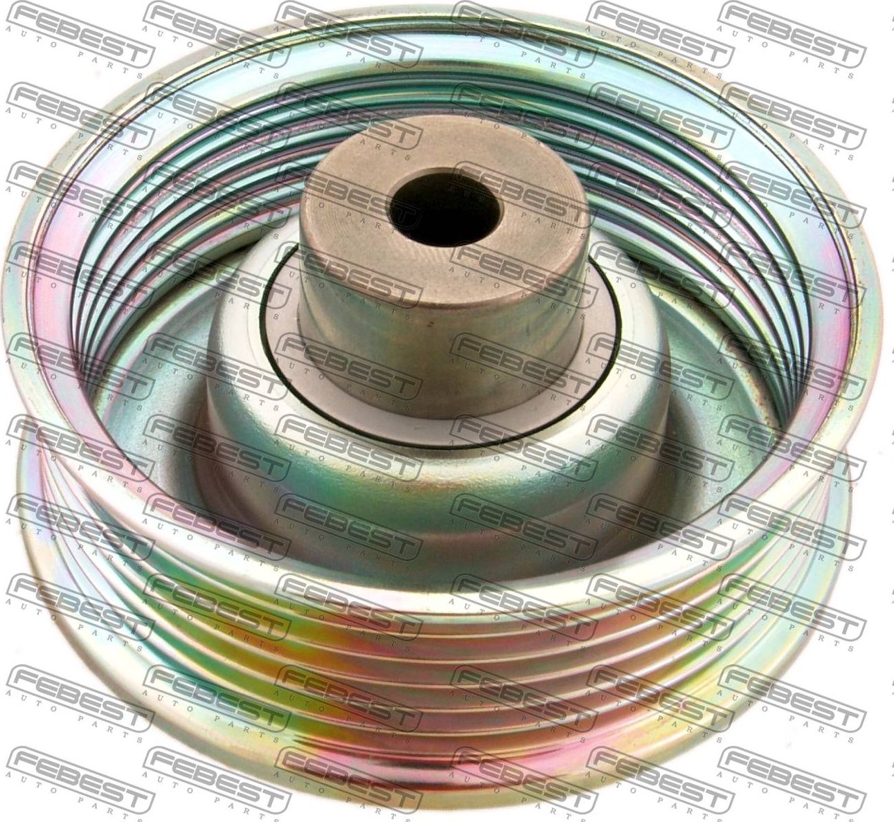 Направляющий (ведущий) ролик приводного поликлинового ремня Febest. Артикул 0187-ZZE120