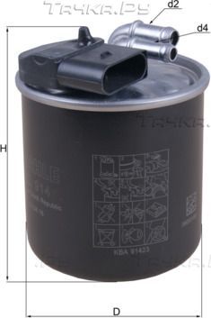 Топливный фильтр Mahle-Knecht. Артикул KL 914