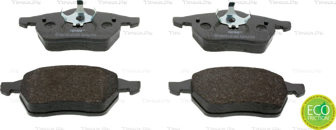 Тормозные колодки Ferodo Premier Eco Friction задние для Volkswagen Sharan I 1995-2001. Артикул FDB1055