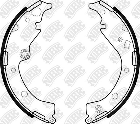 Тормозные колодки NiBK задние для Toyota Noah II (R70) 2007-2013. Артикул FN2371