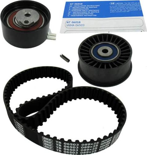 Ремень ГРМ с роликами (комплект) SKF для Nissan Interstar 2002-2026. Артикул VKMA 06503