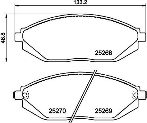 Тормозные колодки Mintex. Артикул MDB3152