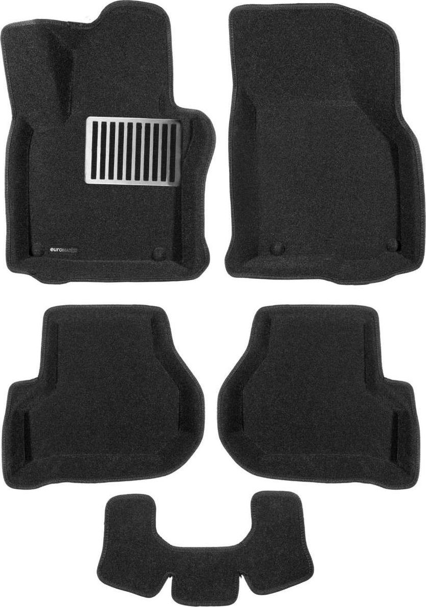 Коврики текстильные Euromat 3D Lux для салона Seat Leon II 2005-2012 БЕЖЕВЫЕ. Артикул EM3D-004502T