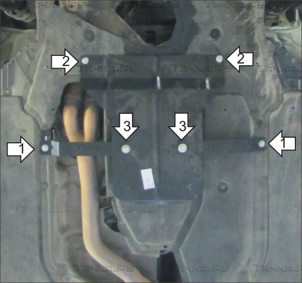 Защита Мотодор для АКПП BMW 5-серия E60 2007-2010. Артикул 00223