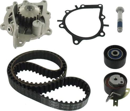 Помпа (водяной насос) с комплектом ремня ГРМ SKF для Land Rover Freelander II 2006-2014. Артикул VKMC 03305