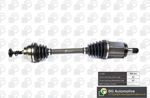 Полуось (привод в сборе, приводной вал) BGA передняя левая для BMW 5 VI (F10/F11/F07) 2010-2017. Артикул DS0902L