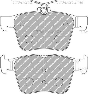 Тормозные колодки FERODO RACING DS2500 для SEAT Tarraco I 2018-2026. Артикул FCP4697H