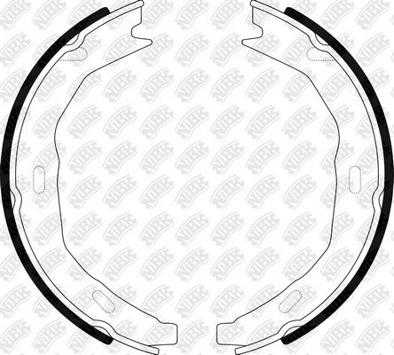 Тормозные колодки (стояночная тормозная система) NiBK. Артикул FN0672