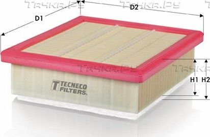Воздушный фильтр  Tecneco Filters для Fiat 500X I 2014-2026. Артикул AR21002PMS
