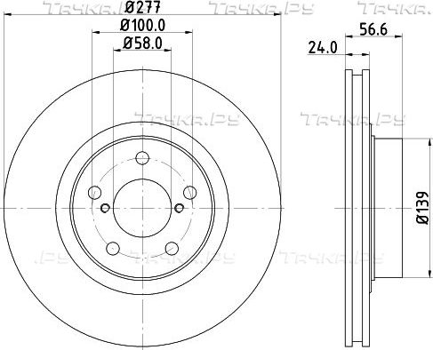 Тормозной диск Mintex. Артикул MDC804