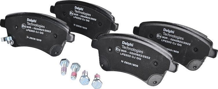 Тормозные колодки Delphi (Low-Metallic). Артикул LP2203