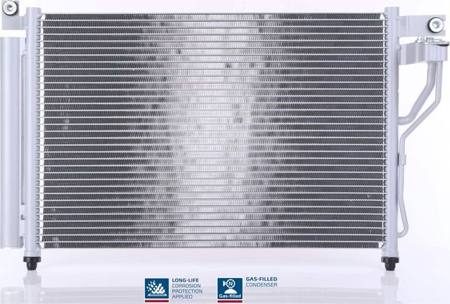 Радиатор кондиционера (конденсатор) Nissens (алюминий) для Hyundai Accent III 2005-2010. Артикул 94895