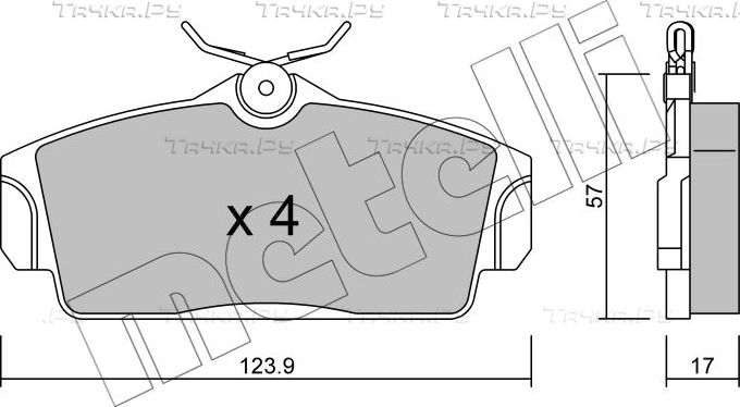Тормозные колодки Metelli. Артикул 22-0305-0