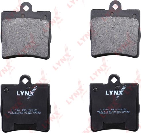Тормозные колодки LYNXauto. Артикул BD-5315