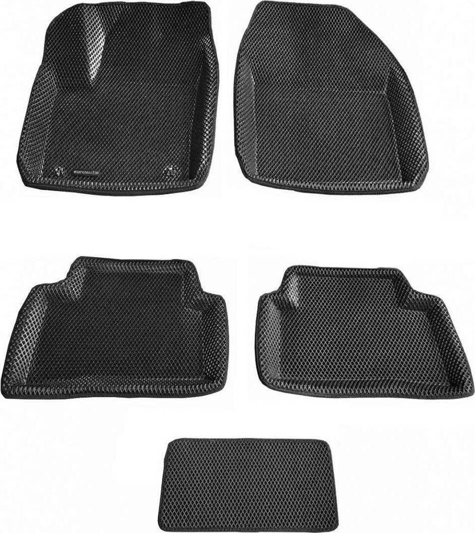 Коврики Euromat 3D EVA для салона Toyota CH-R 2018-2026. Артикул EM3DEVA-005100