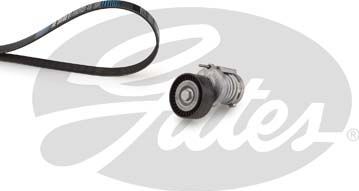 Приводной ремень поликлиновой с роликами (комплект) Gates Micro-V® для Volkswagen Polo V 2009-2014. Артикул K016PK738