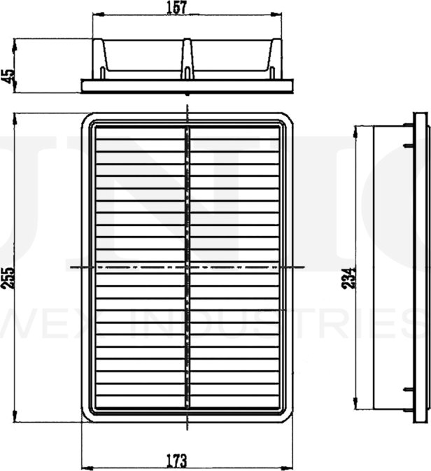 Фильтр воздушный (Unio). Артикул FLT-10110
