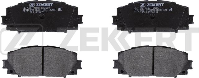 Тормозные колодки Zekkert передние для Lifan X50 2014-2026. Артикул BS-1940