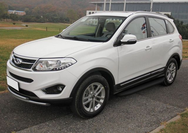 Пороги алюминиевые Rival Premium-Black для Chery Tiggo 5 2014-2020. Артикул A173ALB.0902.1