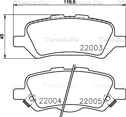 Тормозные колодки Nisshinbo. Артикул NP1126