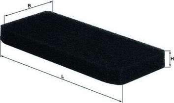 Салонный фильтр Mahle. Артикул LAP 1