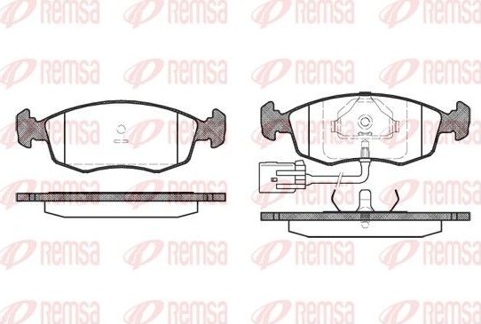 Тормозные колодки Remsa. Артикул 0172.22