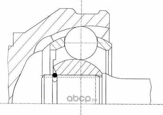 ШРУС VAG Q7/CAYENNE/TOUAREG 02- 2.5TDI-6.0 внутр.задн. (GKN). Артикул 304558