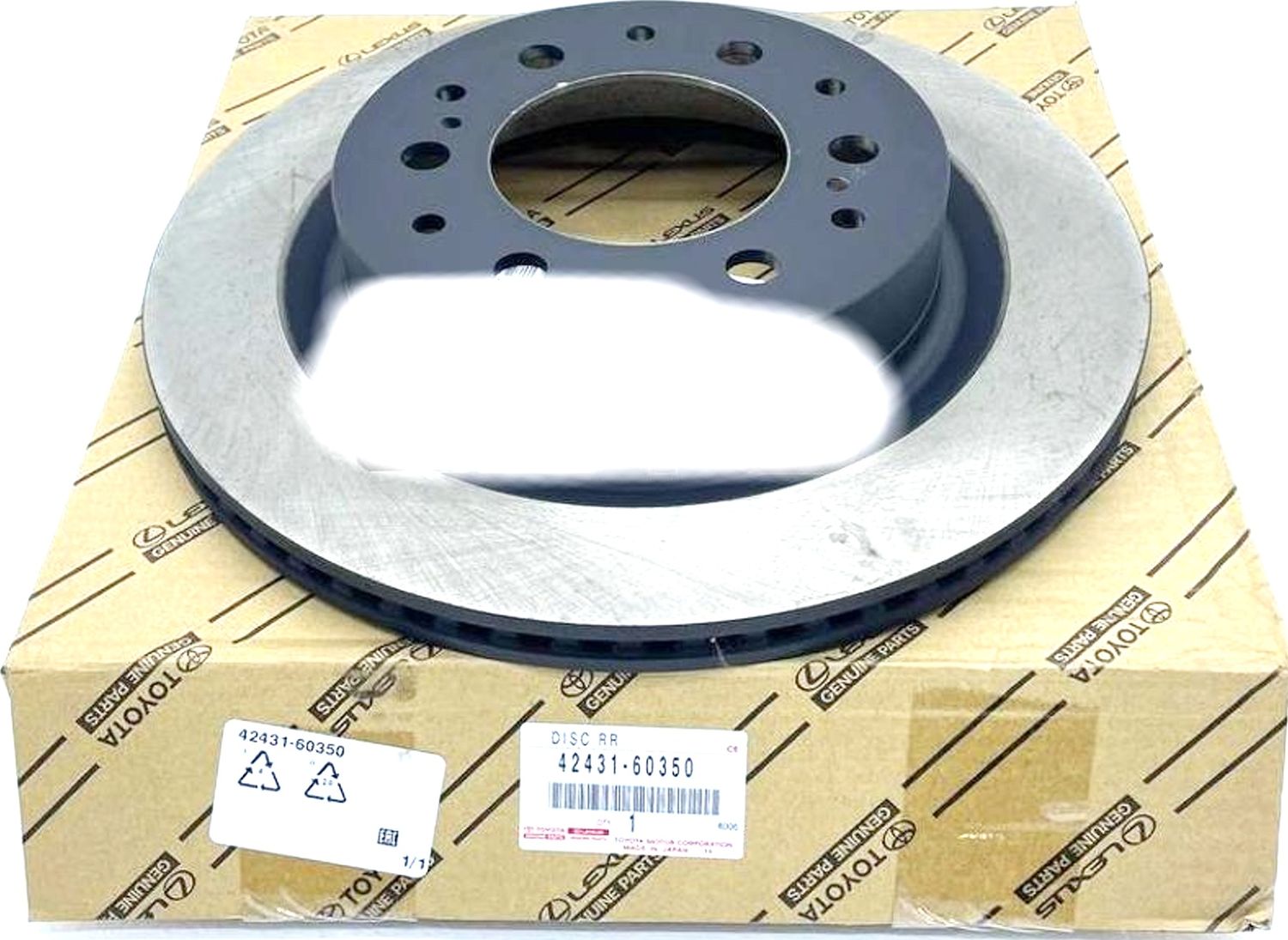 Диск тормозной задний Toyota. Артикул 4243160350