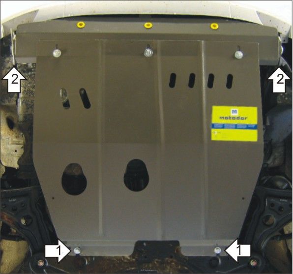 Защита Мотодор для картера, КПП Chevrolet Aveo I 2003-2008. Артикул 03007