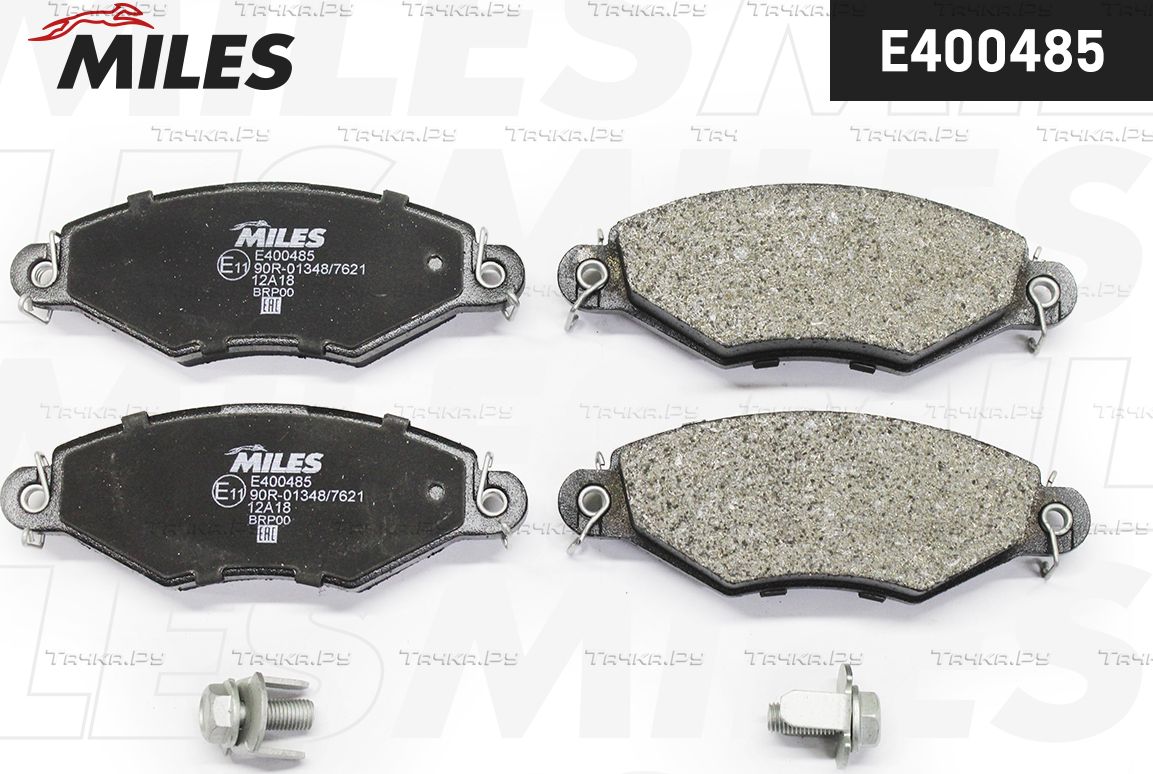 Тормозные колодки Miles (Low-Metallic). Артикул E400485