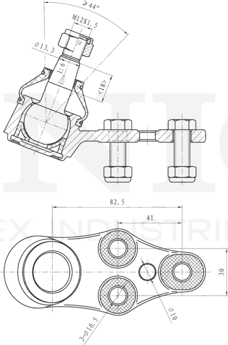 Опора шаровая (Unio). Артикул SSP-20064