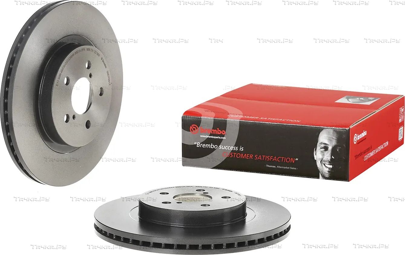 Тормозной диск Brembo PRIME LINE - UV Coated передний для Subaru XV II 2017-2026. Артикул 09.D768.11